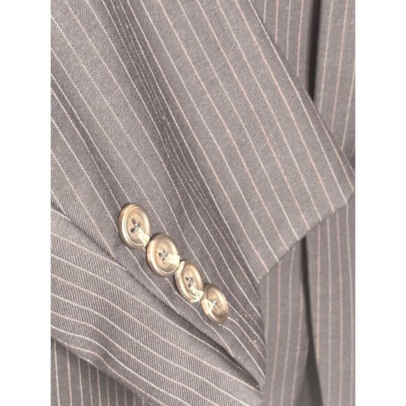 Lauren Ralph Lauren mens black pinstripe wool blazer size 40R - Picture 9 of 9